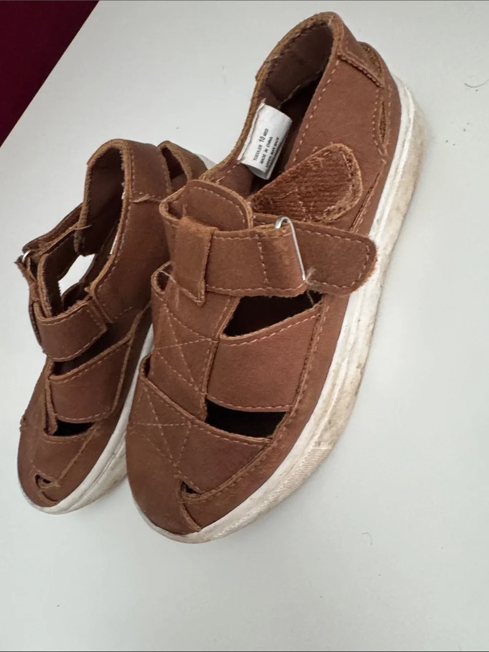 jumping beans Brown Kids Closed-Toe Fisherman Sandals